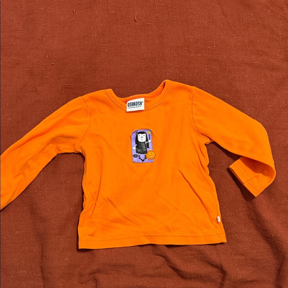 OshKosh B'gosh Vibrant Orange Long Sleeve Tee